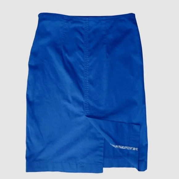 Tristan Pencil Skirt Stretch Royal Blue 4 - Picture 5 of 8